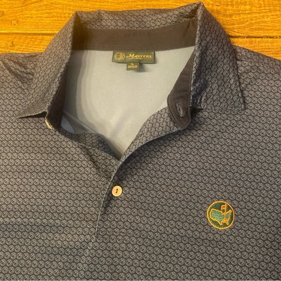 Masters Berckman’s Place Patterned Blue Size Large Polo Shirt for Men - Picture 2 of 8